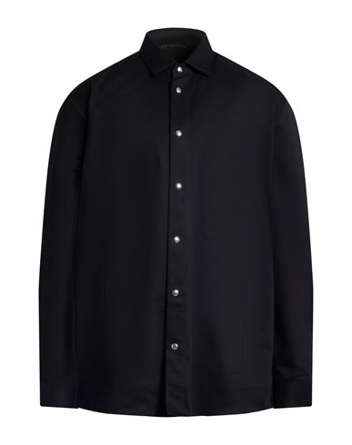 Low Brand Man Shirt Black Size 4 Cotton, Elastane In Black