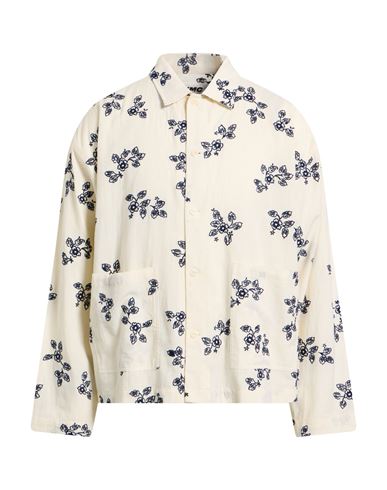 Ymc You Must Create Man Shirt Off White Size L Cotton, Linen In White