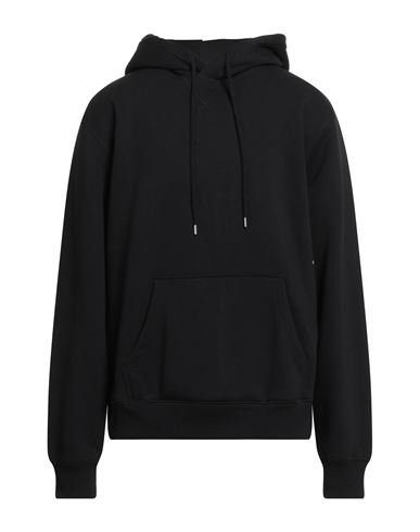 Soulland Man Sweatshirt Black Size M Organic Cotton, Polyester, Elastane
