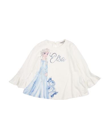 Monnalisa Disney Toddler Girl T-shirt White Size 7 Cotton In White