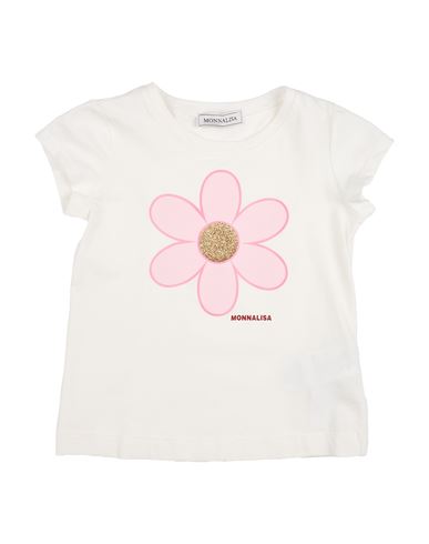 Monnalisa Toddler Girl T-shirt White Size 6 Cotton, Elastane In White
