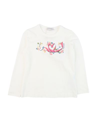 Monnalisa Toddler Girl T-shirt White Size 6 Cotton, Elastane In White