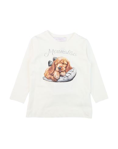 Monnalisa Toddler Girl T-shirt White Size 5 Cotton, Elastane In White