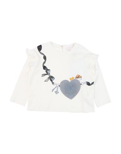 Monnalisa Toddler Girl T-shirt Off White Size 6 Cotton In White