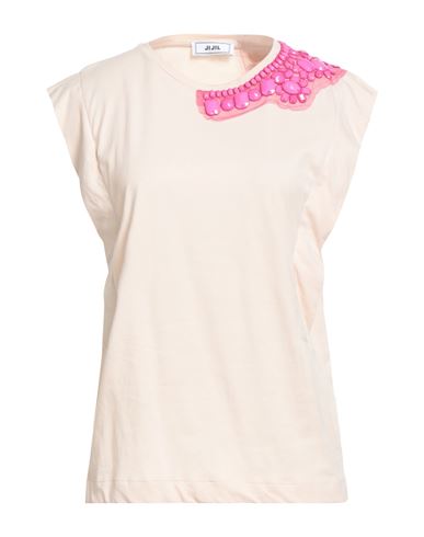 Jijil Woman T-shirt Blush Size 8 Cotton In Pink