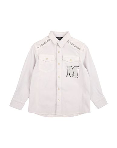 Monnalisa Toddler Boy Shirt Light Grey Size 6 Cotton, Lyocell, Elastane In White