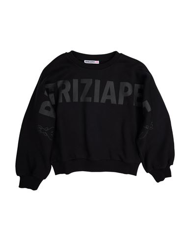 Patrizia Pepe Girl Toddler Girl Sweatshirt Black Size 6 Cotton In Black
