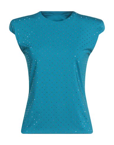 Fisico Cristina Ferrari Fisico Woman Top Turquoise Size M Polyamide, Elastane In Blue