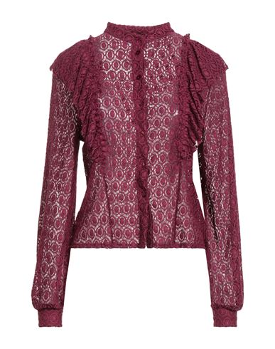 Soallure Woman Shirt Garnet Size S Polyamide, Elastane, Cotton In Pink