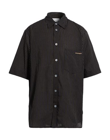 Isabel Marant Man Shirt Midnight Blue Size M Cotton, Polyester In Multi
