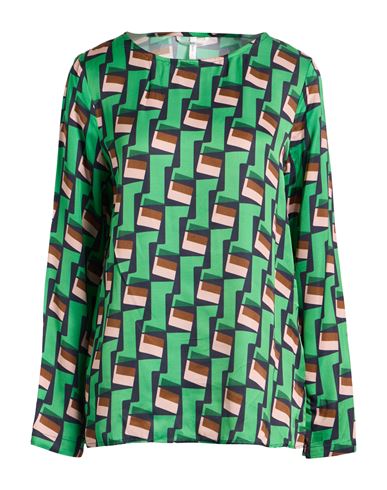 Sophie Woman Top Green Size 14 Viscose In Multi