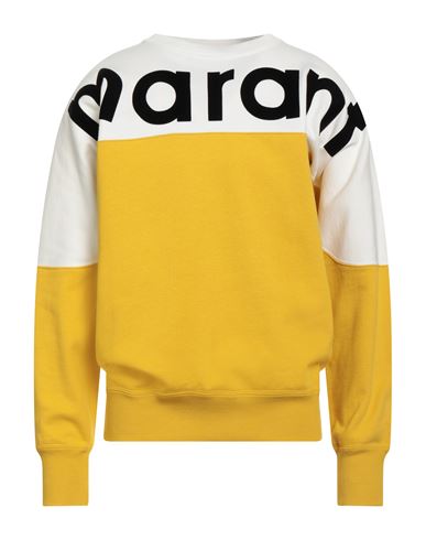 Isabel Marant Howley Logo Printed Crewneck Sweatshirt In Yellow