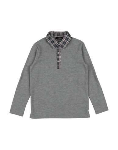 Monnalisa Toddler Boy Polo Shirt Grey Size 6 Cotton In Gray