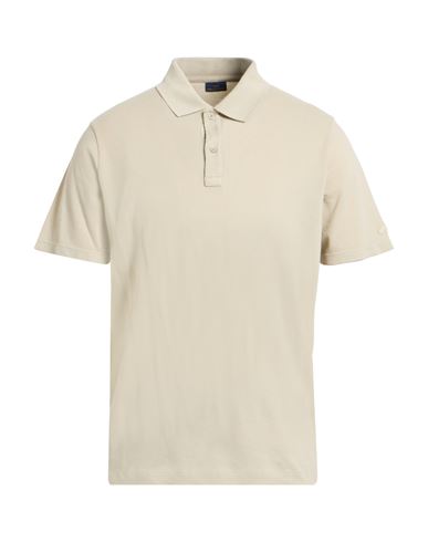 Paul & Shark Man Polo Shirt Beige Size S Cotton In Sand