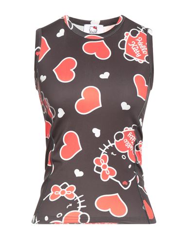 Soulland Hello Kitty Woman T-shirt Black Size M Recycled Polyester, Elastane In Black