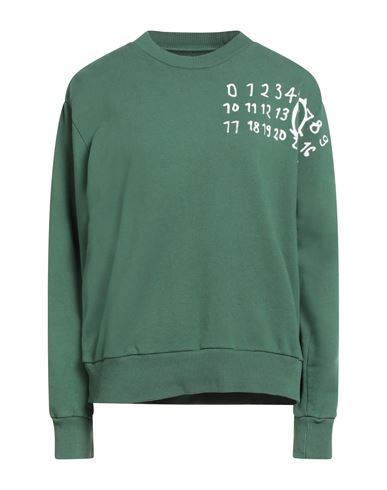 Mm6 Maison Margiela Woman Sweatshirt Green Size Xl Cotton In Green