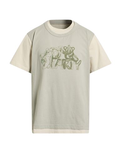 Mm6 Maison Margiela Man T-shirt Grey Size L Cotton In Gray