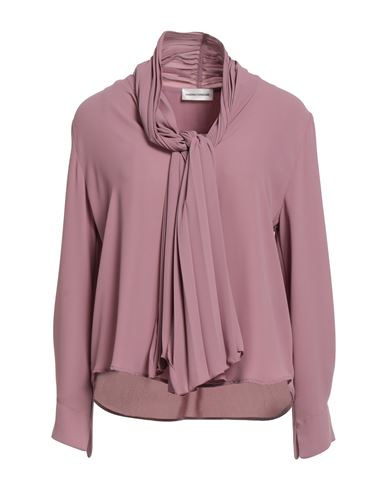 Sandro Ferrone Woman Shirt Antique Rose Size 12 Polyester In Purple