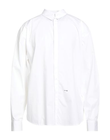 Dsquared2 Man Shirt White Size 42 Cotton In White