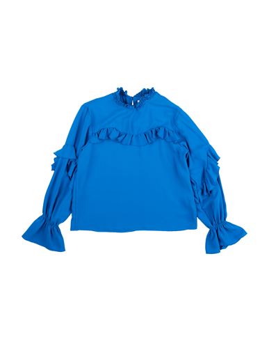 L:ú L:ú By Miss Grant Toddler Girl Top Blue Size 6 Polyester In Blue