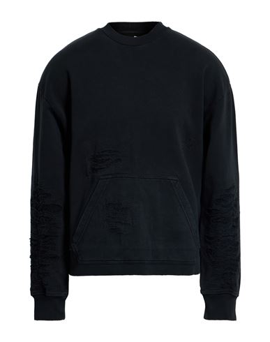 Mm6 Maison Margiela Man Sweatshirt Charcoal Size Xl Cotton In Blue