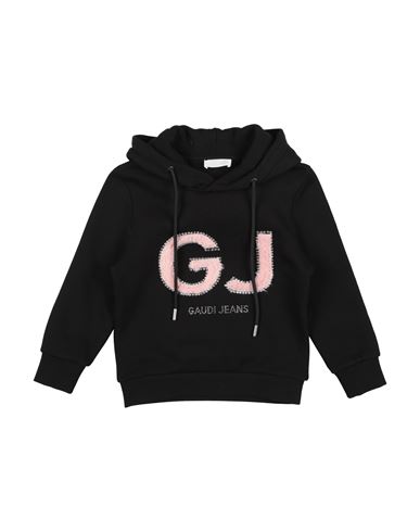 Gaudì Jeans Toddler Girl Sweatshirt Black Size 6 Cotton In Black