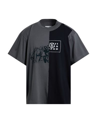 Mm6 Maison Margiela Man T-shirt Grey Size Xxl Cotton In Multi