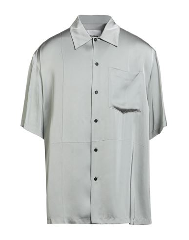 Jil Sander Man Shirt Grey Size 17 ½ Viscose In Gray