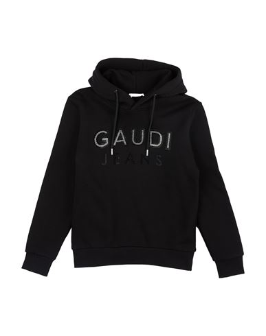 Gaudì Jeans Toddler Girl Sweatshirt Black Size 6 Cotton In Black