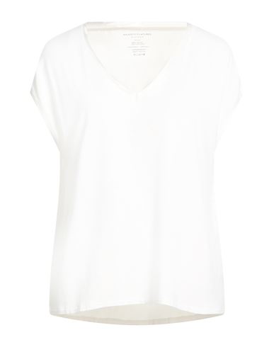 Majestic Filatures Woman T-shirt White Size 1 Viscose, Elastane, Silk In White