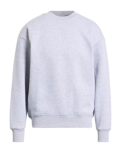 Why Not Brand Man Sweatshirt Light Grey Size L Cotton, Polyester In Gray