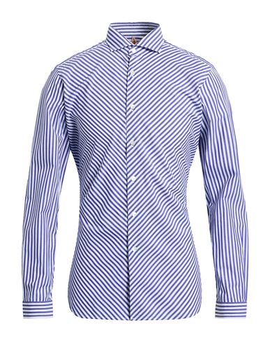 Grigio Washed Man Shirt Blue Size 16 ½ Cotton In Blue