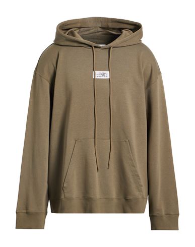Mm6 Maison Margiela Numeric Logo Sweatshirt With Seven In Green