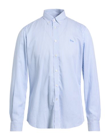 Harmont & Blaine Man Shirt Sky Blue Size S Lyocell In Blue