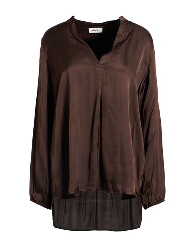 Dixie Woman Top Chocolate Brown Size L Viscose In Brown