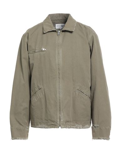 Mm6 Maison Margiela Man Shirt Khaki Size 42 Cotton In Gray