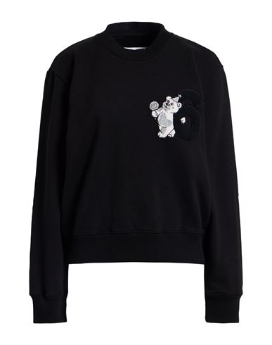 Mm6 Maison Margiela Woman Sweatshirt Black Size L Cotton In Black
