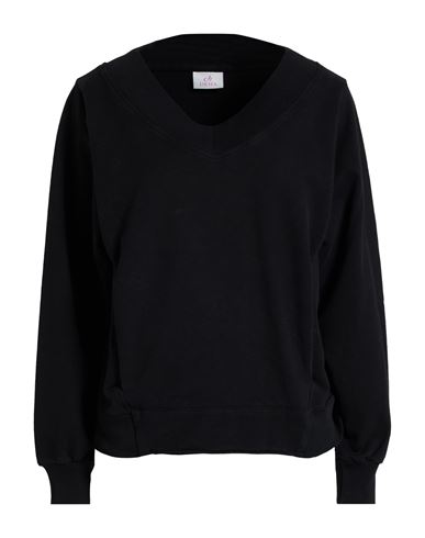 Deha Woman Sweatshirt Black Size S Cotton, Elastomultiester In Black