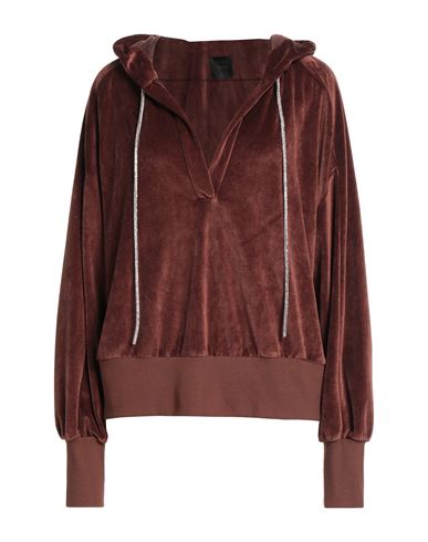Fisico Cristina Ferrari Fisico Woman Sweatshirt Brown Size L Viscose, Polyester In Brown