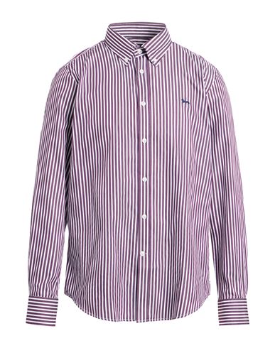 Harmont & Blaine Man Shirt Plum Size 3xl Cotton In Purple