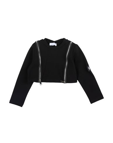 Gaudì Toddler Girl Top Black Size 4 Viscose, Nylon, Elastane In Black