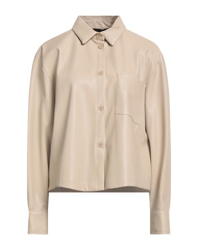 Souvenir Privée Woman Shirt Beige Size M Polyurethane, Polyester In Neutral