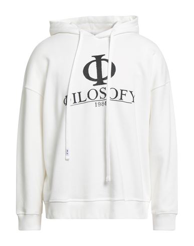 Philosophy Di Lorenzo Serafini Man Sweatshirt White Size M Cotton, Elastane In White
