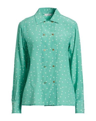 Grifoni Woman Shirt Sage Green Size 6 Silk In Green