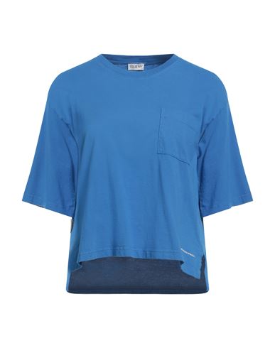 True Ny Woman T-shirt Blue Size Xs Cotton In Blue