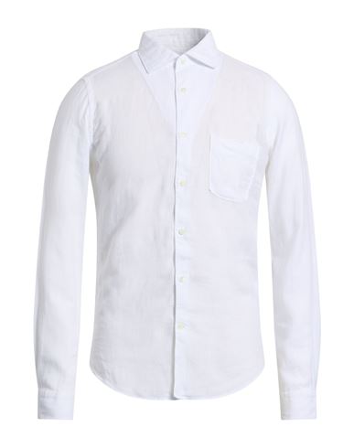 Borsa Man Shirt White Size 15 ½ Linen In White