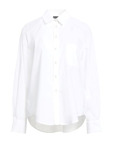 Emporio Armani Woman Shirt White Size 8 Cotton In White