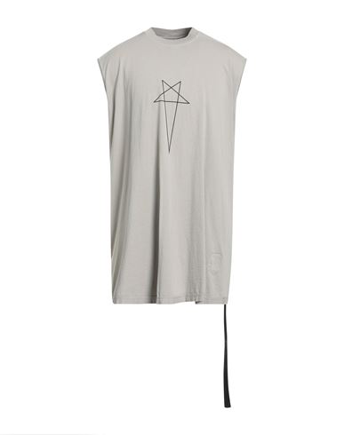 Rick Owens Drkshdw Drkshdw By Rick Owens Man T-shirt Taupe Size S Cotton In Gray