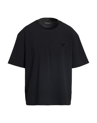 Emporio Armani Man T-shirt Black Size L Polyester, Elastane