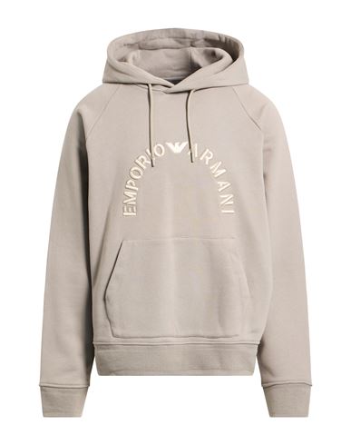 Emporio Armani Man Sweatshirt Grey Size L Cotton In Gray